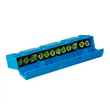 Шина TS-0609H 12 way в синем корпусе Энергия, 10 шт - Электрика, НВА - Щитки и аксессуары для монтажа - Шины нулевые - магазин электрооборудования amperomvolt.ru